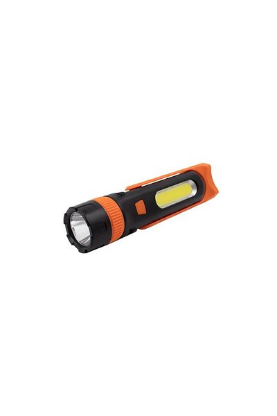 MasterLED Universal COB LED flashlight, 6000K, 3W COB/LED, IP20, black/orange