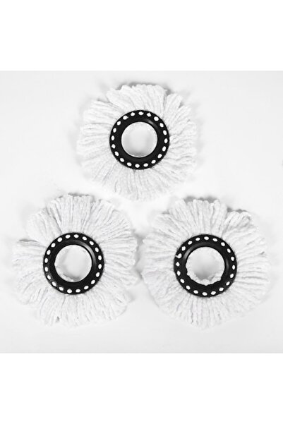 LLWL Set 3 rezerve mop, Lwl, microfibră, alb