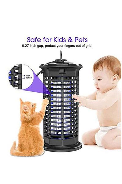 COOYA Electric Mosquito Killer, with Electronic UV Lamp, for Home, Bedroom, Kitchen, Office,Black