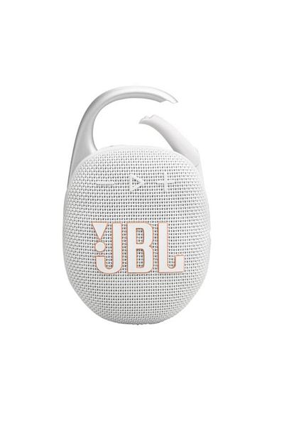 JBL Boxă portabilă Clip 5, Bluetooth, 7 W, Multi-Point, Auracast, IP67 (Alb)