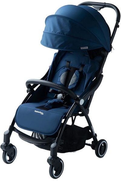 Hamilton by Yoop Baby Stroller - Cabin Approved Quick Fold Design - Autofold System (Navy) - Baby St