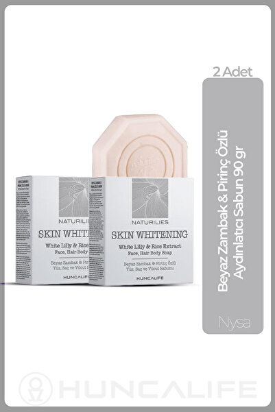 Huncalife Naturilies Skin Whitening Beyaz Zambak & Pirinç Özlü Aydınlatıcı Sa...