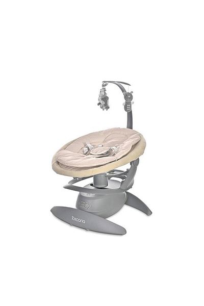 LORELLİ Balansoar electric Toscana, rotativ, panou muzical, telecomandă, bej