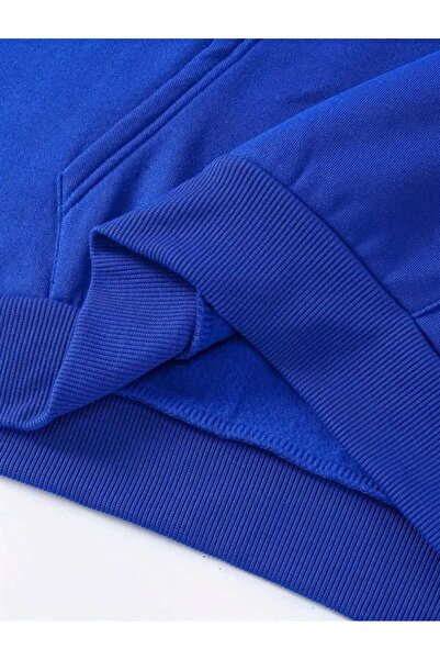 caddekombin Світшот з капюшоном, трьома смужками, кишенями та вовняною підкладкою