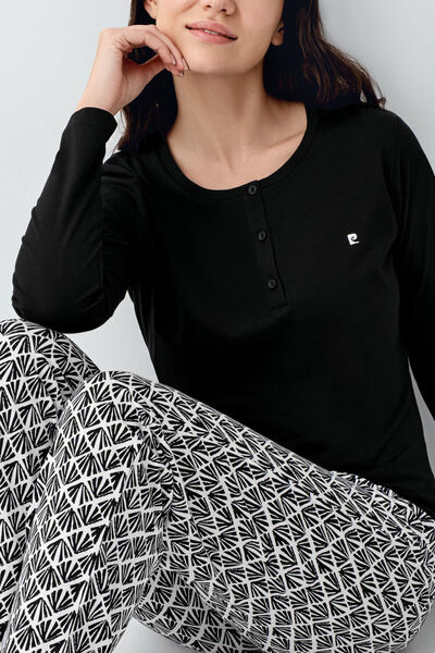 Pierre Cardin Kadın Siyah Pijama Takımı