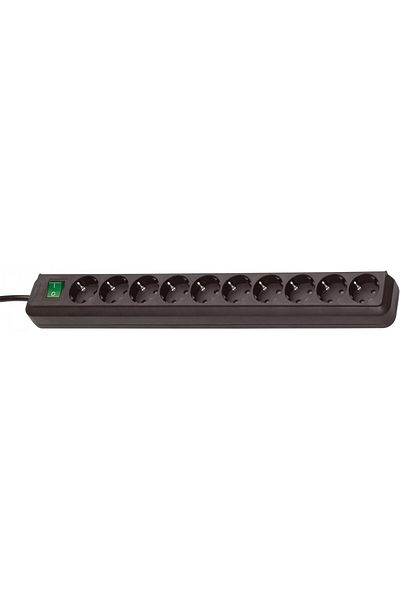Brennenstuhl Prelungitor -Line 10 prize, 3m H05VV-F 3G1,5 Negru