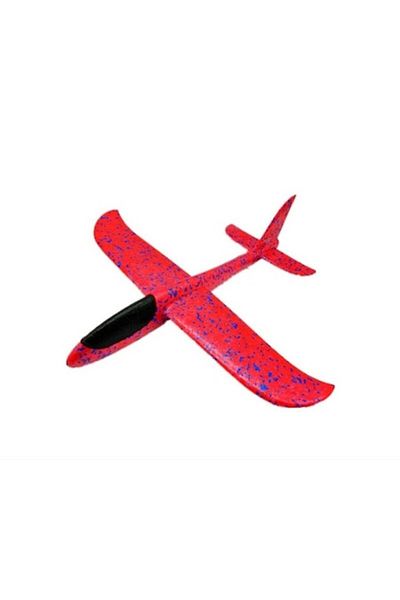 Terra Avion planor din polistiren in punga, lungime 47 cm, Rosu
