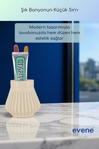Evene Θήκη οδοντόβουρτσας Βάση οδοντόβουρτσας Βάση οδοντόβουρτσας Κρέμα Χρώμα Μοντέλο 83