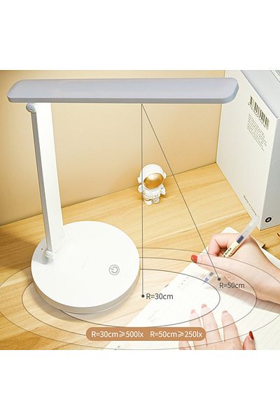 Home LED desk lamp DK-8002, 800mAh battery, touch control, 3 modes, USB charging, 5W