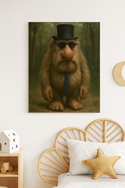 BLT DİZAYN Mateo – Tabloul din sticlă Vigilantul înțelept al pădurii