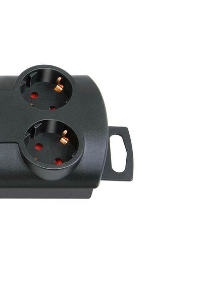 Brennenstuhl Multipriza Primera-Line Technics 10 prize, Intrerupator, 2m, Negru