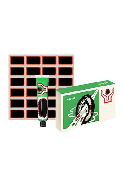 OEM Set 24 petice pentru anvelope cu adeziv vulcanizat, RS2401, 30x48 mm