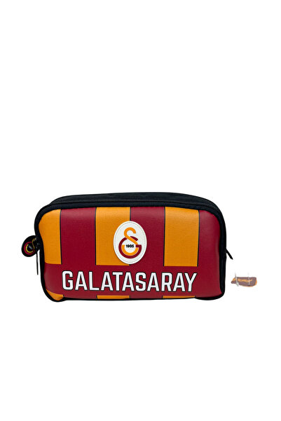 Galatasaray GS Lisanslı Logolu Kalemlik Çok Gözlü Kalem Çantası