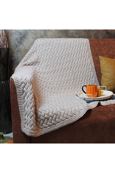 RTD&VLD Rtd & Vld Red Knitted Patterned New Year Concept Honeycomb Knitwear Tv Blanket Sofa Shawl