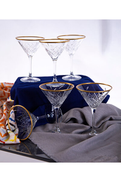 Paşabahçe 440176 Timeless GOLD DETAYLI Martini Bardağı 6 LI