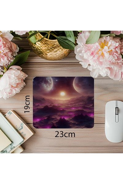 Luluyen Walking in Different Universe Mouse Pad - 19X23 cm 2 mm Rectangle Imported Printed Mouse Pad