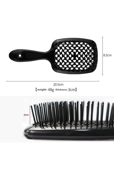 COOYA Hair Brush,Paddle Style Detangler,Anti Static,Multicolor,Gentle on Hair