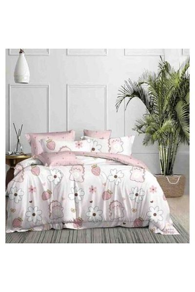 JOJO HOME Fine Cotton Bed Linen, 1 Person, 4 Pieces JO386