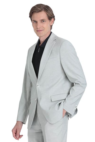 Hatemoğlu Gray Comfort Fit Mono Collar Classic Suit