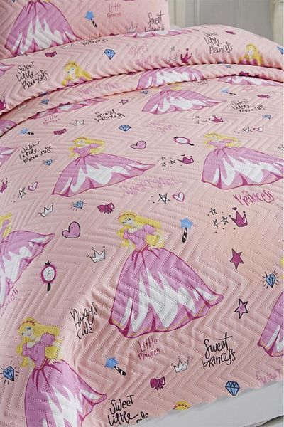 Çeyiz Diyarı Κάλυμμα μονό κρεβάτι Ultrasonic Quilted Sweet Princess