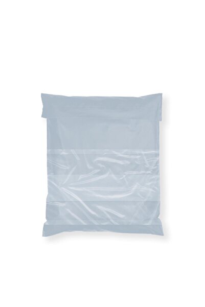 AMBALAJ PAZARI Baskısız Cepli Gri Kargo Poşeti 24x30+5 cm - 100 Adet
