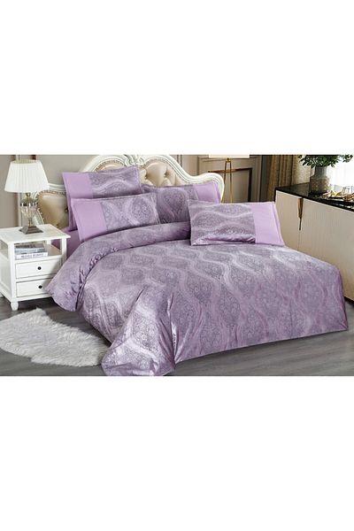 Inovius Velvet Bed Linen, Double Bed Size, 2 Persons, 6 Pieces - EAT234