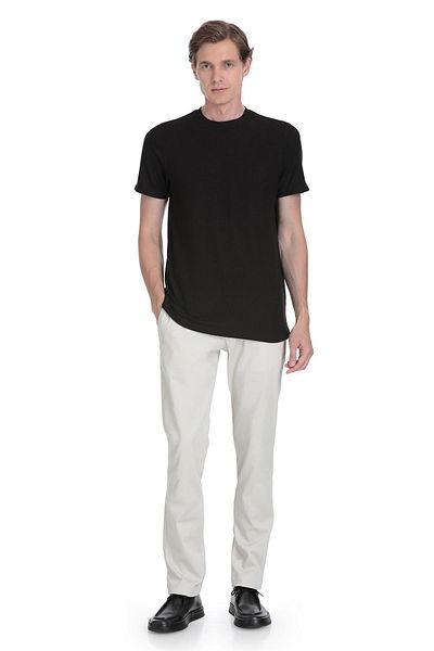 Hatemoğlu Black Regular Fit Crew Neck T-Shirt
