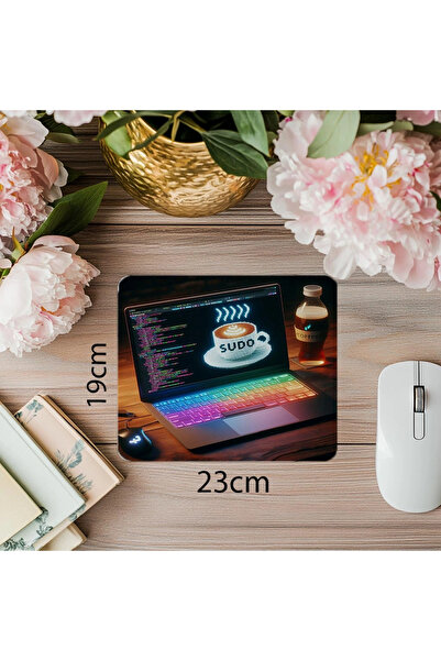 Luluyen Font Pixel strălucitor + Mousepad maro - 19x23 cm 2 mm dreptunghiular Mouse Pad imprimat importat