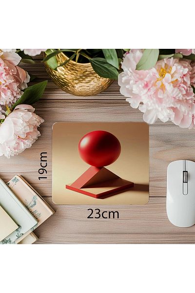 Luluyen Simple Shaped Mouse Pad with Sand Floor - 19X23 cm 2 mm Rectangular Imported Printed Mouse Pad