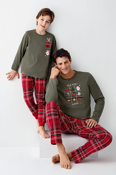 Arnetta Erkek Çocuk Yeşil Pijama Takımı