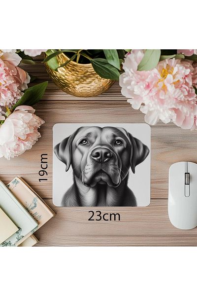 Luluyen Mouse Pad cu desen de mână pentru iubitorii de câini - 19x23 cm 2 mm dreptunghiular importat imprimat mouse pad