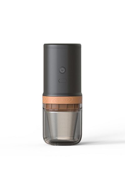 COOYA Cordless Travel Coffee Grinder,Stainless Steel Shell Blade Electric Equipment,with Conical Filter