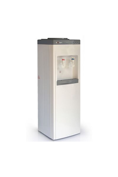 Koolen Colin 18L 2-Tap Water Cooler - Top Loading - Hot/Cold - Grey and White