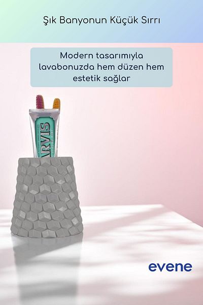 Evene Θήκη οδοντόβουρτσας Βάση οδοντόβουρτσας Βάση οδοντόβουρτσας Γκρι Χρώμα Μοντέλο 84