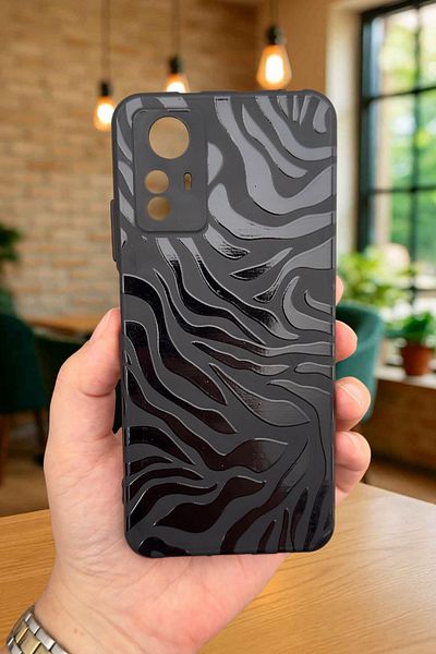Vip Case Xiaomi Redmi Note 12S - حافظة مطاطية كلاسيكية ممتصة للصدمات من السيليكون بنمط حمار وحشي277