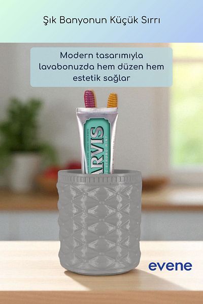 Evene Θήκη οδοντόβουρτσας Βάση οδοντόβουρτσας Βάση οδοντόβουρτσας Γκρι Χρώμα Μοντέλο 85