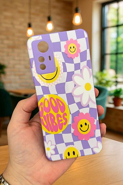 Vip Case Xiaomi Redmi Note 12S- GOOD VIBES حافظة مطاطية كلاسيكية ممتصة للصدمات من السيليكون277