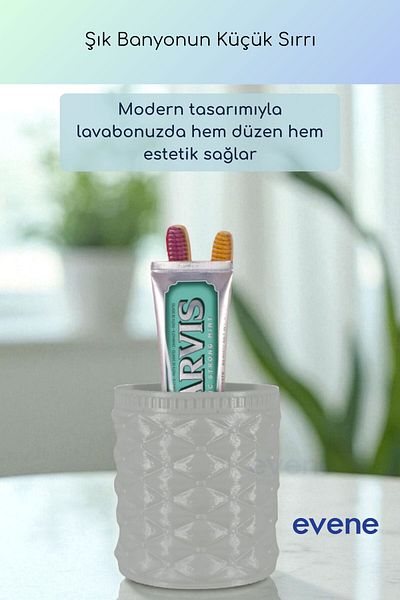 Evene Θήκη οδοντόβουρτσας Βάση οδοντόβουρτσας Βάση οδοντόβουρτσας Ανοιχτό γκρι Χρώμα Μοντέλο 85