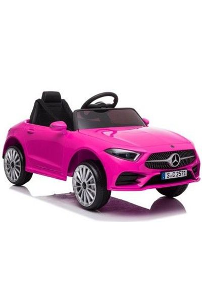 LeanToys Mașinuță electrică pentru copii, Mercedes Clasa C CLS 350, 2 motoare, LeanToys, 5178, roz