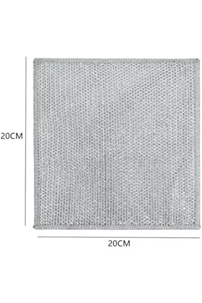 Blue Coral AE 10-Pack Magic Dishcloth Silver Wire Cleaning Cloths Kitchen Dish Pot Washing Reusable Cloth Towels D