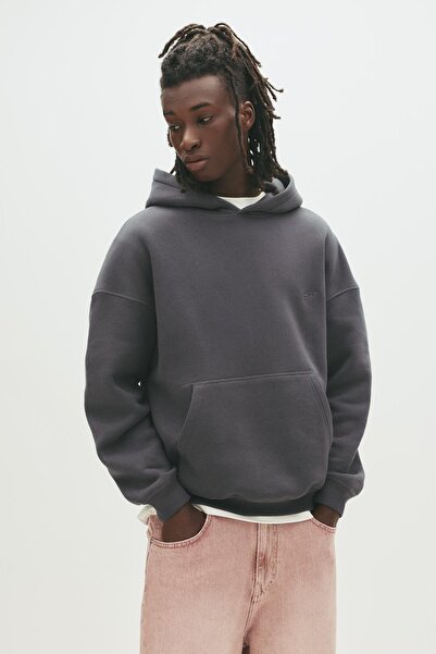 Pull & Bear STWD işlemeli kapüşonlu sweatshirt