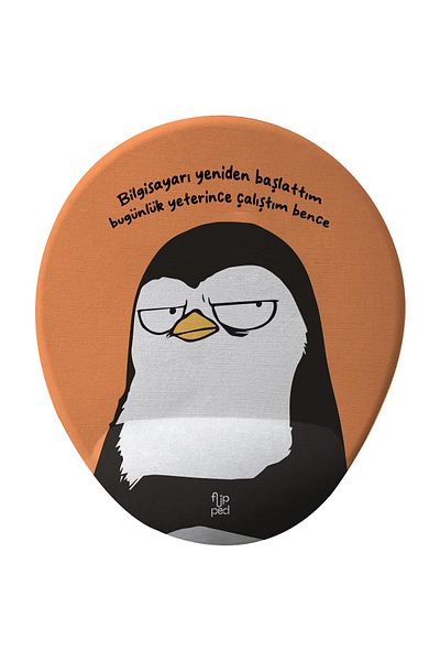 Flipped I Worked Hard Enough Wrist Support Mousepad