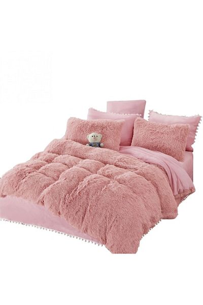 Lenjeria Pufoasa Cocolino double bed linen, fluffy, 6 pieces, JB-02, light pink, 230 x 250 cm