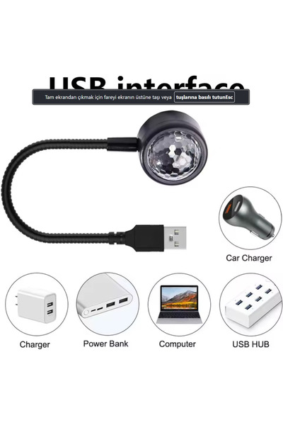 sgeteknoloji In-Car Multi-Color Ceiling and Footwell Led Light Auto In-Car Lighting
