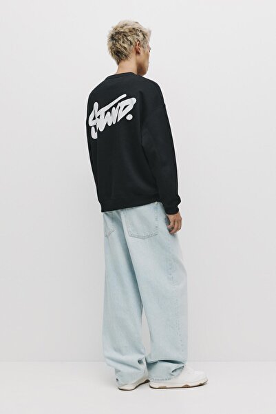 Pull & Bear STWD bisiklet yaka sweatshirt