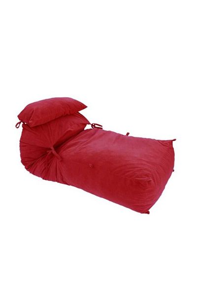 Pufrelax Fotoliu Yoga XL si Perna, Material Textil - Montana Red