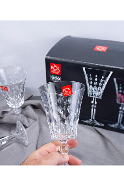 RCR Cristalleria Italiana LUXION Kristal Ayaklı Kadeh 6'lı Set – 260 ml