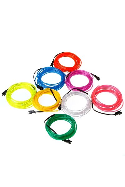 PROCART Kit cablu electroluminescent de 2 m cu invertor Verde