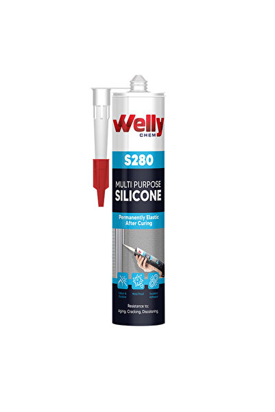welly chem S280 Genel Amaçlı Silikon Gri 280 gr 1 adet