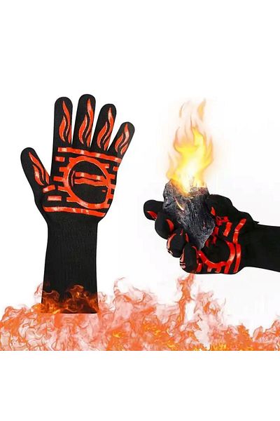 Aric 932F Heat Resistant Flame Oven Barbecue Outdoor BBQ Gloves